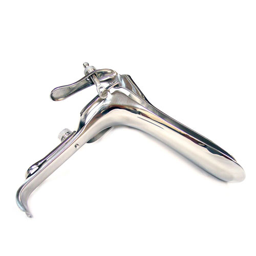 The Rouge Stainless Steel Vaginal Speculum from Forbidden Passion