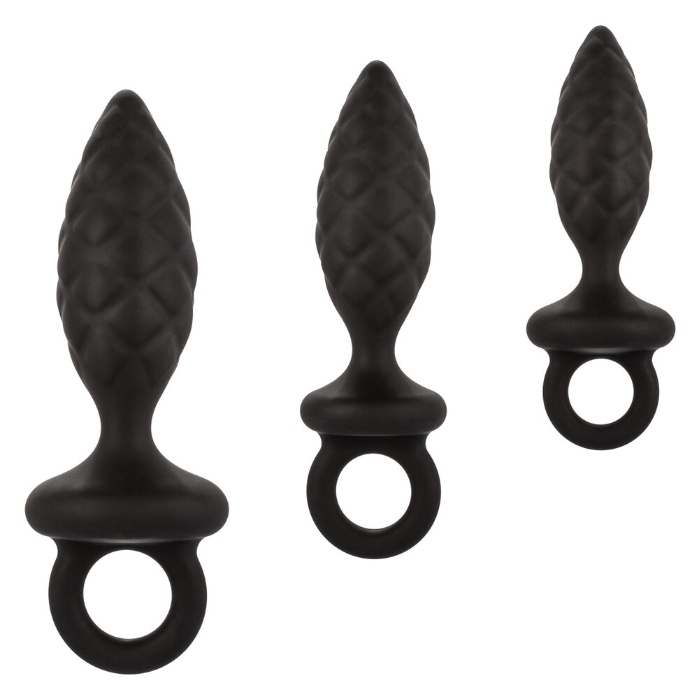 The 3 Piece Silicone Anal Probe Kit from Forbidden Passion