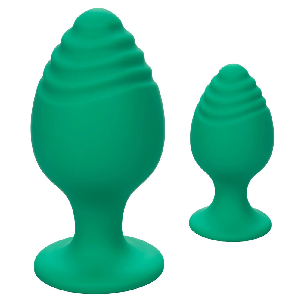 The Cheeky Butt Plug Duo Green from Forbidden Passion