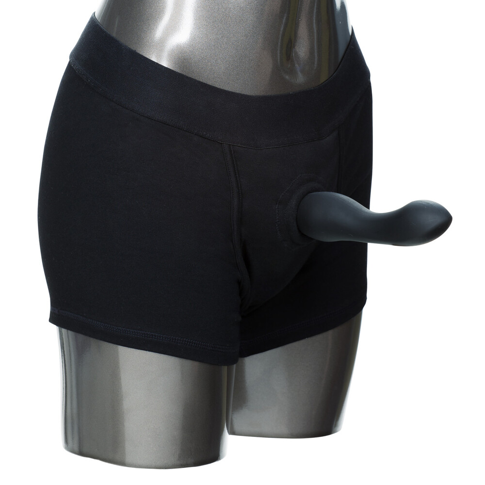 The Packer Gear Boxer Harness Black Large to Xtra Large from Forbidden Passion