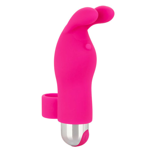 The Intimate Play Pink Rechargeable Bunny Finger Vibrator from Forbidden Passion