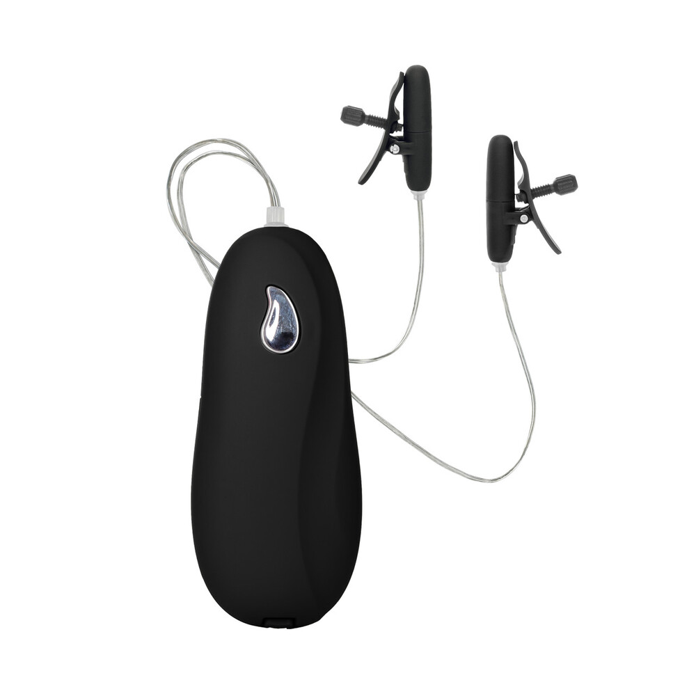 The Heated Vibrating Nipple Teasers Black from Forbidden Passion