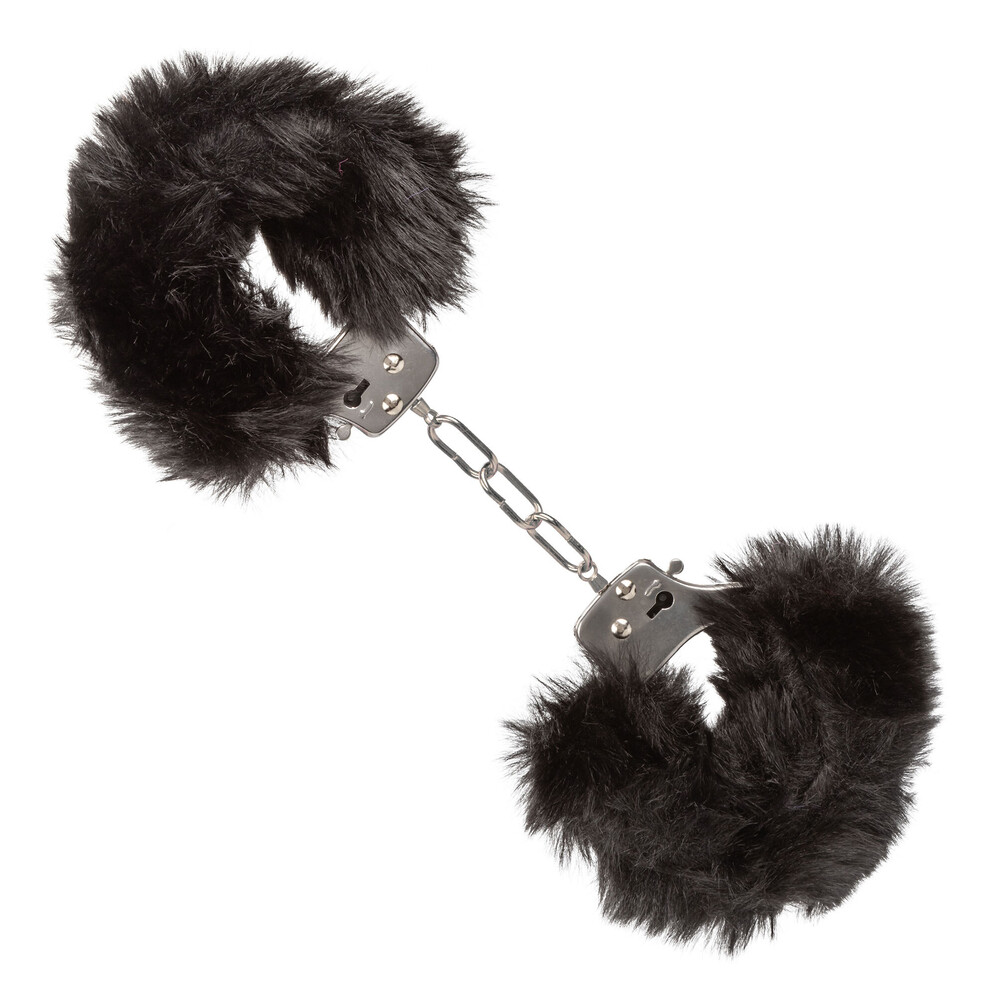 The Ultra Fluffy Furry Cuffs Black from Forbidden Passion