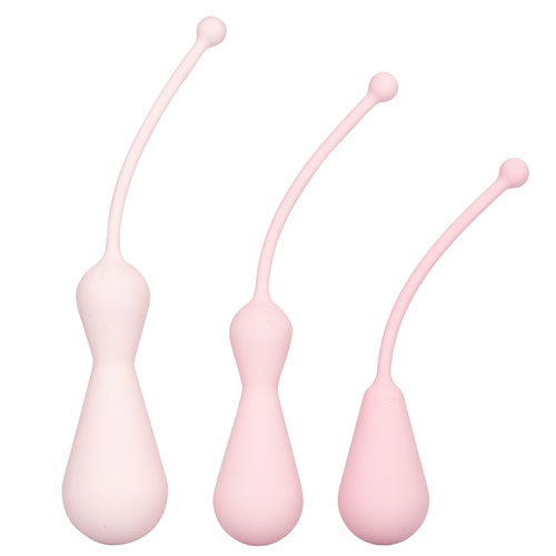 The Inspire Weighted Silicone Kegel Training Kit from Forbidden Passion