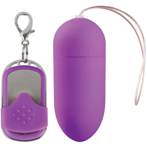 The 10 Speed Remote Vibrating Egg BIG Purple from Forbidden Passion