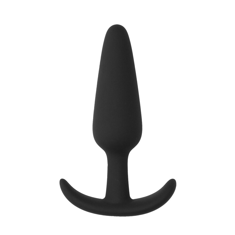 The Beginners Size Slim Butt Plug Black from Forbidden Passion