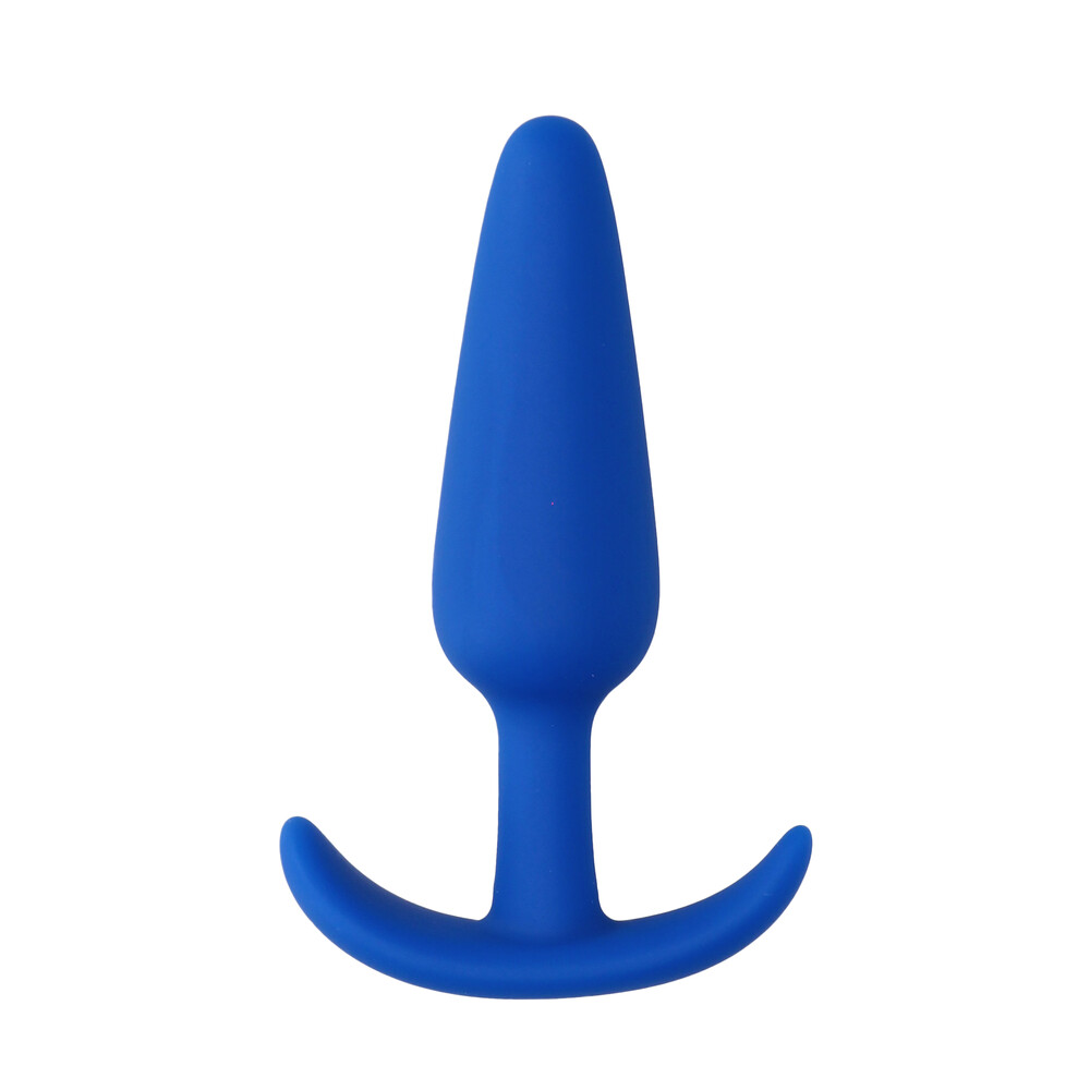 The Beginners Size Slim Butt Plug Blue from Forbidden Passion