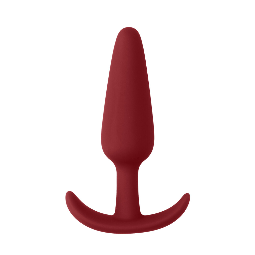 The Beginners Size Slim Butt Plug Red from Forbidden Passion