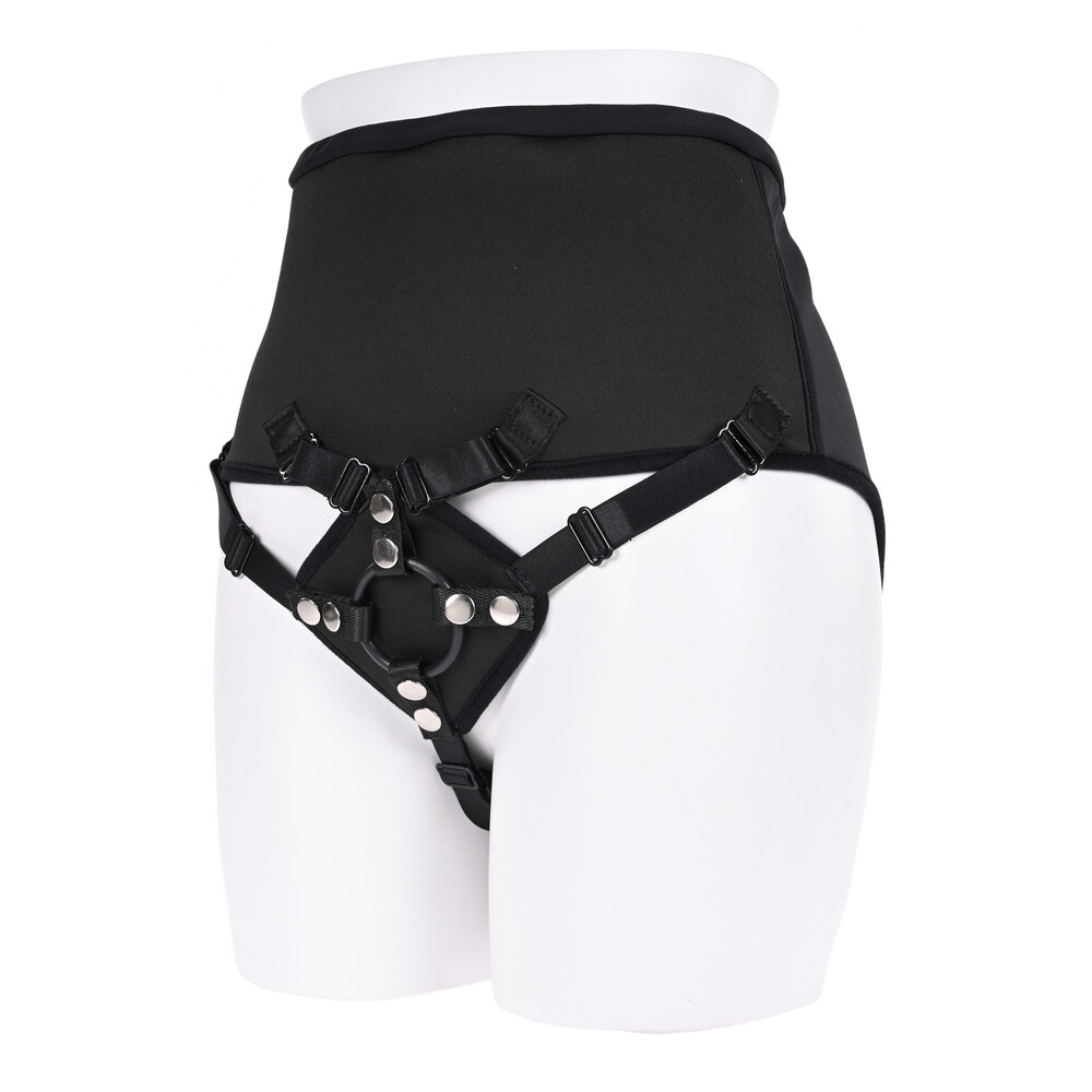 The Sportsheets High Waisted Corset Strap On from Forbidden Passion