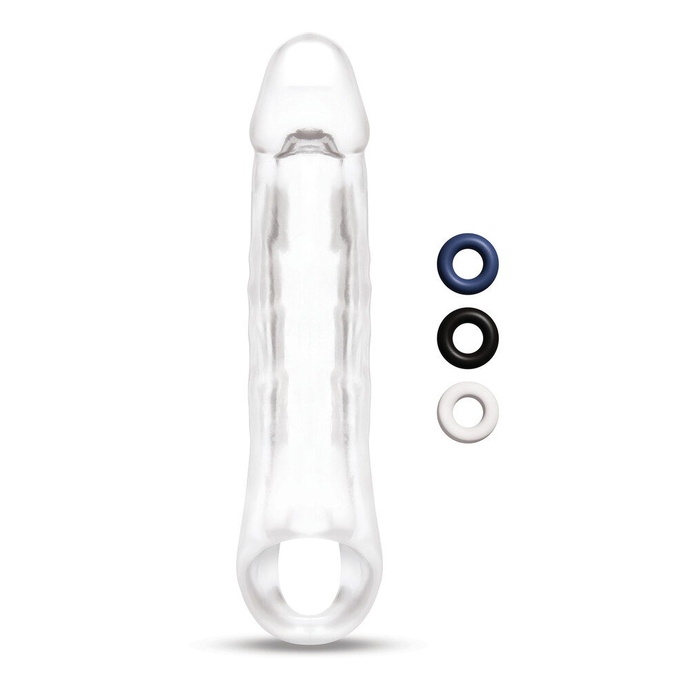 The Size Up Clear Penis 2 Inch Extender from Forbidden Passion