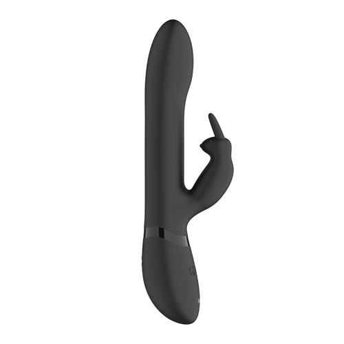 The Vive Amoris Black Rabbit Vibrator With Stimulating Beads from Forbidden Passion