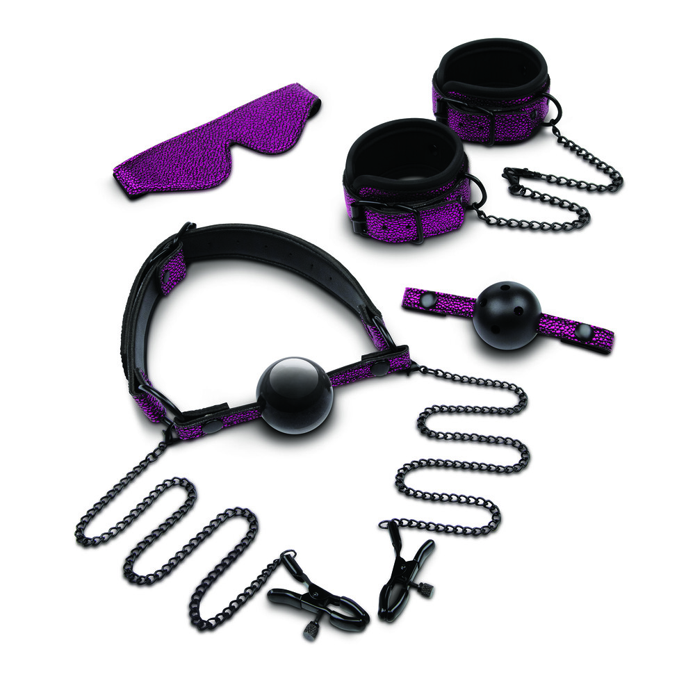 The 5 Piece Dragonskin Bondage Set from Forbidden Passion