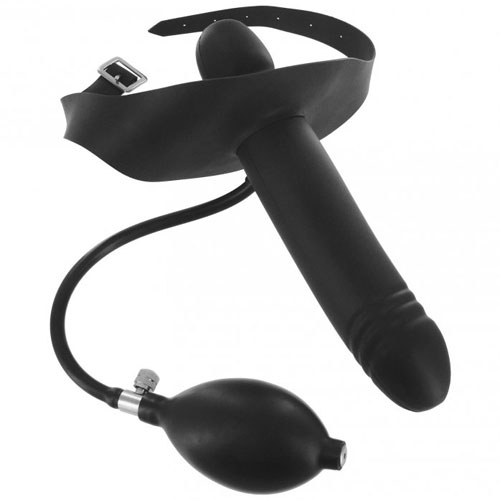 The Master Series Inflatable Gag With Dildo from Forbidden Passion