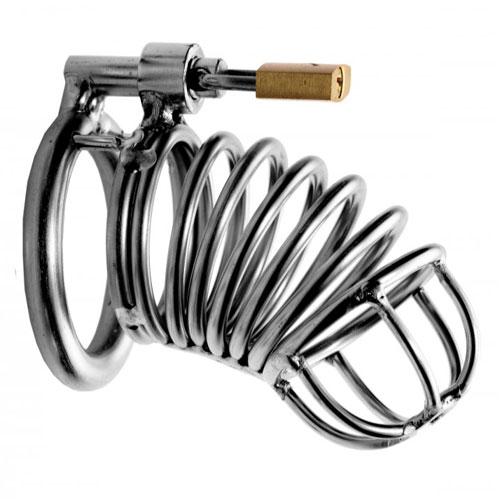 The Master Series Bastille Penile Confinement Cage from Forbidden Passion