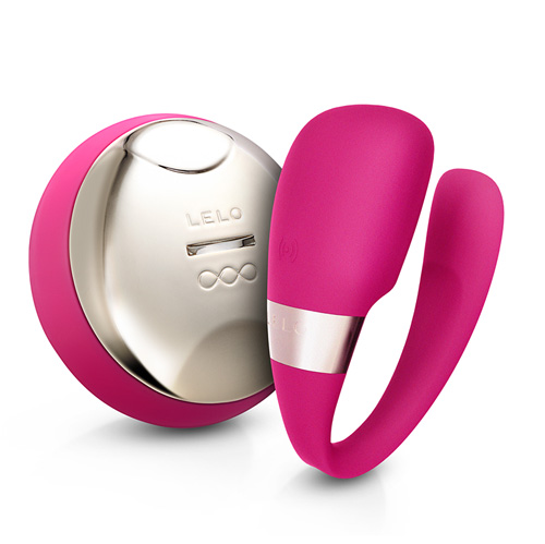 The Lelo Tiani 3 Couples Massager Cerise from Forbidden Passion