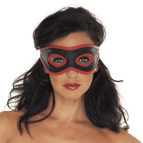 The Red And Black Leather Mask from Forbidden Passion