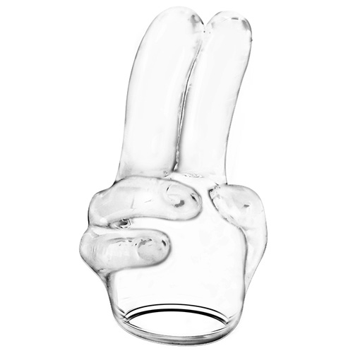 The Power Head Double Finger Wand Attachment from Forbidden Passion