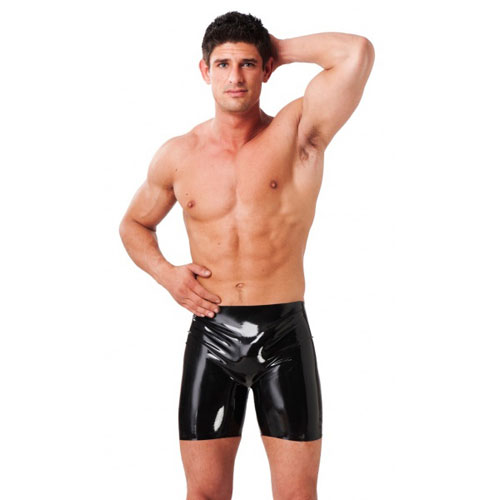 The Latex Mens Bermuda Shorts from Forbidden Passion